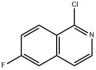1-CHLORO-6-FLUOROISOQUINOLINE 结构式