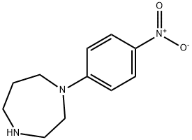 1-(4-硝基苯基)高哌嗪 结构式