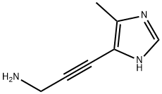 2-Propyn-1-amine, 3-(5-methyl-1H-imidazol-4-yl)- (9CI) 结构式