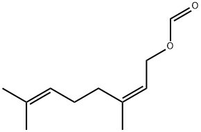 (Z)-3,7-二甲基-2,6-辛二烯-1-醇甲酸酯 结构式