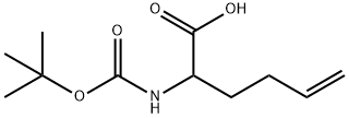 2-(叔丁氧羰基氨基)-5-己烯酸 结构式