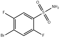 4-溴-2,5-二氟苯磺酰胺 结构式