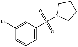 1-(3-溴苯基磺酰)吡咯啉 结构式