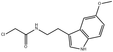 2-氯-N-(2-(5-甲氧基-1H-吲哚-3-基)乙基)乙酰胺 结构式