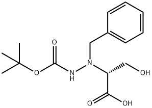 (R)-(-)-NALPHA-BENZYL-NBETA-BOC-D-HYDRAZINOSERINE 结构式