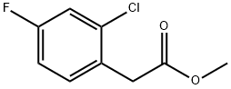2-氯-4-氟苯乙酸甲酯 结构式