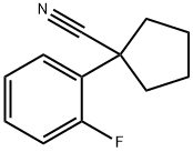 1-(2-氟苯基)环戊烷甲腈 结构式