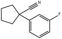 1-(3-氟苯基)环戊甲腈 结构式