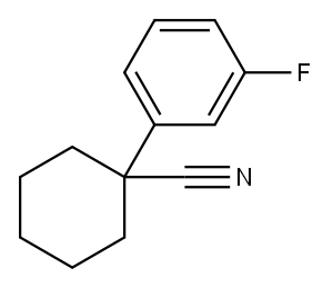 1-(3-氟苯基)环己腈 结构式