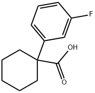 1-(3-氟苯基)环己羧酸 结构式