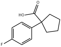 1-(4-氟苯基)环戊烷羧酸 结构式