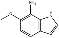 1H-Indol-7-amine,  6-methoxy- 结构式