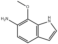 1H-Indol-6-amine,  7-methoxy- 结构式