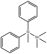 TRIMETHYLSTANNYLMETHYLDIPHENYLSILAN 结构式