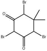 2,4,6-TRIBROMO-5,5-DIMETHYLCYCLOHEXANE-1,3-DIONE 结构式