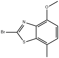2-BROMO-4-METHOXY-7-METHYLBENZOTHIAZOLE 结构式