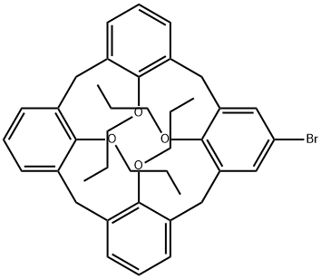 5-溴-25，26，27，28-四丙氧基杯冠 结构式