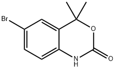 6-溴-4,4-二甲基-1,4-二氢苯并噁唑-2-酮 结构式