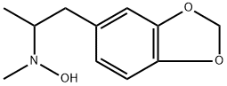 1-(1,3-苯并二氧戊环-5-基)-N-羟基-N-甲基-2-丙胺 结构式