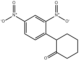 2-(2,4-二硝基苯基)环己-1-酮 结构式