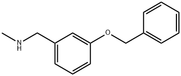 1-(3-(苄氧基)苯基)-N-甲基甲胺 结构式