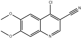 4-氯-3-氰基-6,7-二甲氧基喹啉 结构式