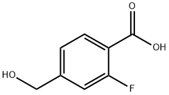 2-氟-4-(羟甲基)苯甲酸 结构式