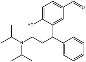 3-[3-[双(1-甲基乙基)氨基]-1-苯基丙基]-4-羟基苯甲醛 结构式