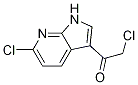 2-氯-1-(6-氯-7-氮杂吲哚-3-基)乙酮 结构式
