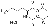 (S)-tert-Butyl5-amino-2-((tert-butoxycarbonyl)amino)pentanoatehydrochloride