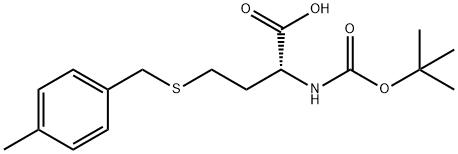 (R)-2-(BOC-AMINO)-4-(4-METHYL-BENZYLSULFANYL)BUTYRIC ACID 结构式