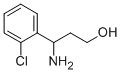 3-氨基-3-(2-氯苯基)-1-丙醇 结构式