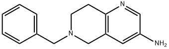 6-苄基-5,6,7,8-四氢-1,6-萘啶-3-胺 结构式