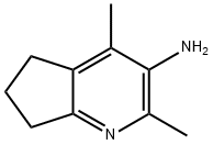 5H-Cyclopenta[b]pyridin-3-amine,  6,7-dihydro-2,4-dimethyl- 结构式