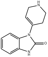 1,3-二氢-1-(1,2,3,6-四氢-4-吡啶基)-2氢苯咪唑-2-酮 结构式