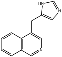 4-(1H-IMIDAZOL-4-YLMETHYL)-ISOQUINOLINE 结构式