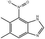 5,6-二甲基-4-硝基-1H-苯并[D]咪唑 结构式