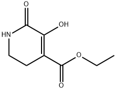 ethyl 1,2,5,6-tetrahydro-3-hydroxy-2-oxopyridine-4-carboxylate 结构式