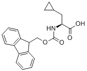 N-芴甲氧羰基-L-环丙基丙氨酸 结构式