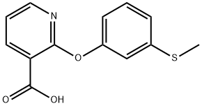 2-(3'-methylthiophenoxy)nicotinic acid 结构式