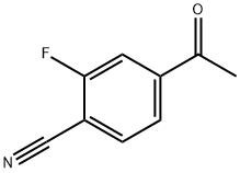 4-乙酰基-2-氟苯甲腈 结构式