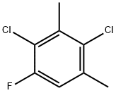 2,4-二氯-5-氟-1,3-二甲苯 结构式
