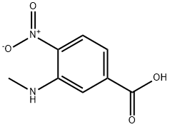 3-(甲基氨基)-4-硝基苯甲酸 结构式