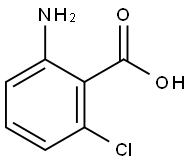2-氨基-6-氯苯甲酸 结构式
