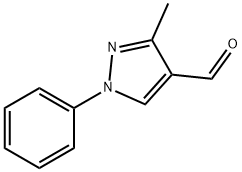3-甲基-1-苯基-1H-吡唑-4-甲醛 结构式