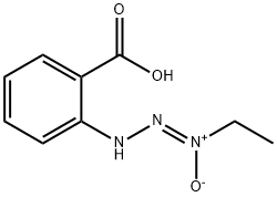 Benzoic acid, 2-[(2Z)-3-ethyl-3-oxido-2-triazenyl]- (9CI) 结构式