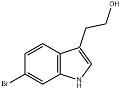 2-(6-溴-1H-吲哚-3-基)乙醇 结构式