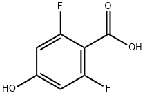 2,6-二氟-4-羟基苯甲酸 结构式