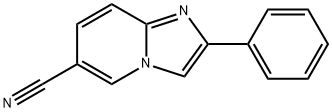 2-苯基咪唑并[1,2-A]吡啶-6-腈 结构式