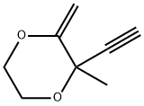 1,4-Dioxane, 2-ethynyl-2-methyl-3-methylene- (9CI) 结构式